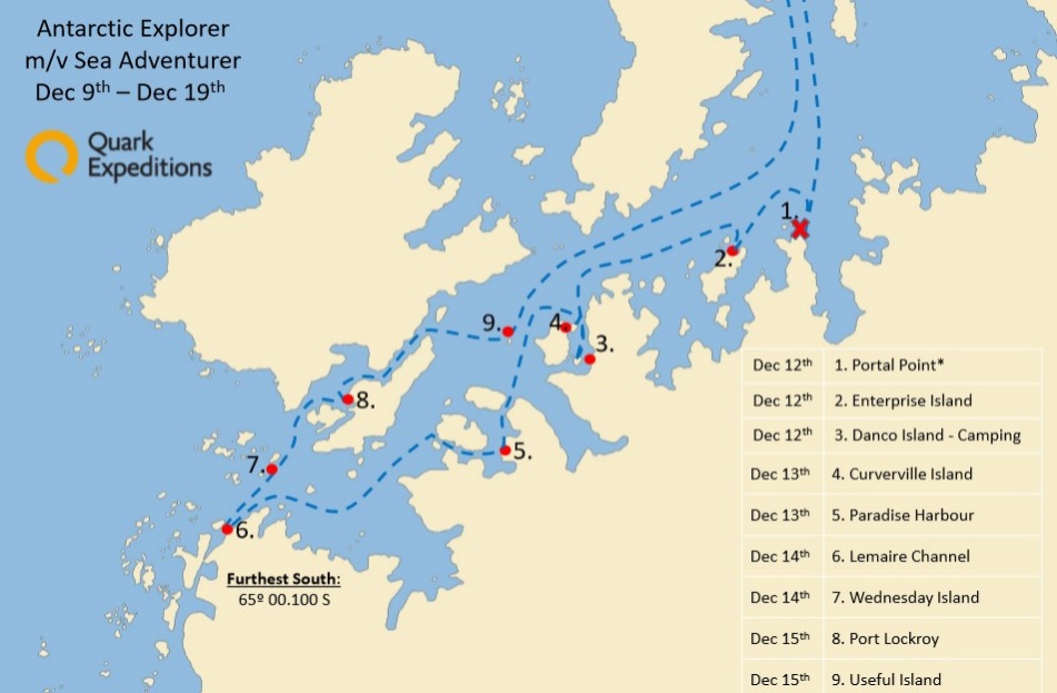 Carte Antarctique