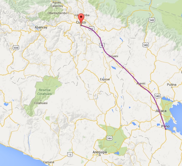 trajet cuzco
